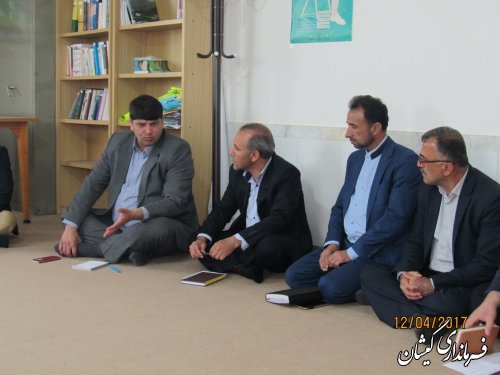 بازدید فرماندار گمیشان از روستاهای قلعه حاجی گلدیخان و قلعه گمش تپه