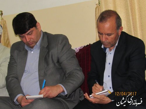 بازدید فرماندار گمیشان از روستاهای قلعه حاجی گلدیخان و قلعه گمش تپه