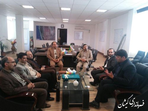 دیدار نمایندگان هیات بازرسی انتخابات استان با فرماندار گمیشان