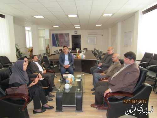 دیدار معاون امور اجتماعی و پیشگیری بهزیستی استان با فرماندار گمیشان
