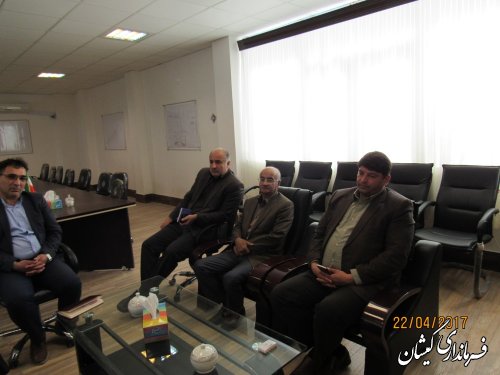 دیدار معاون امور اجتماعی و پیشگیری بهزیستی استان با فرماندار گمیشان