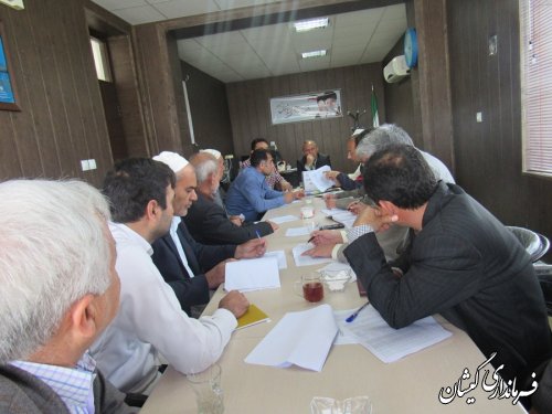 سومین جلسه هیات اجرایی بخش گلدشت برگزار شد