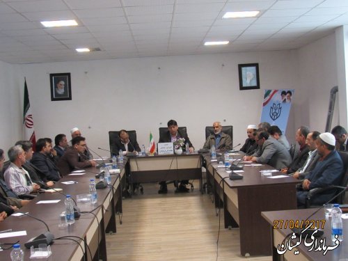 نشست آموزشی و توجیهی نمایندگان فرماندار شعبات اخذ رای گمیشان برگزار شد