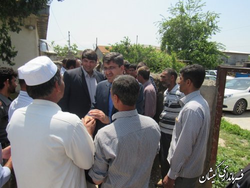 دیدار چهره به چهره فرماندار و نماینده مجلس با مردم روستاهای بخش گلدشت