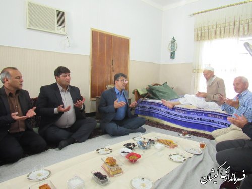 دیدار فرماندار و نماینده مردم منطقه در مجلس شورای اسلامی با ائمه جمعه بخش گلدشت