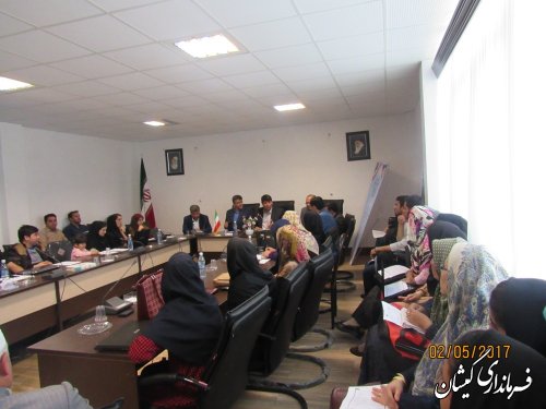 جلسه آموزشی کاربران رایانه شعب اخذ رأی شهرستان گمیشان برگزار شد