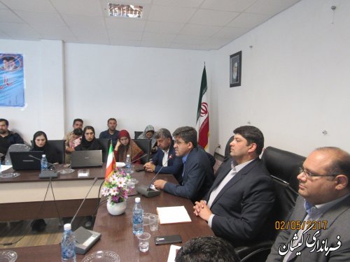 جلسه آموزشی کاربران رایانه شعب اخذ رأی شهرستان گمیشان برگزار شد