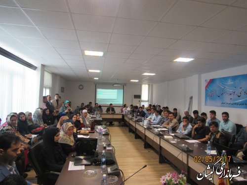 جلسه آموزشی کاربران رایانه شعب اخذ رأی شهرستان گمیشان برگزار شد