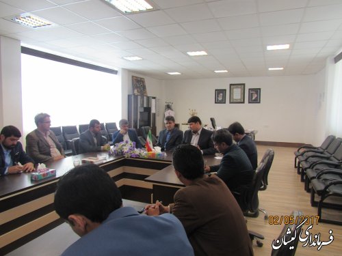 جلسه بررسی وضعیت کانال داخل شهر گمیش تپه