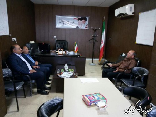 نشست هیات بازرسی انتخابات شهرستان گمیشان با بخشدار گلدشت