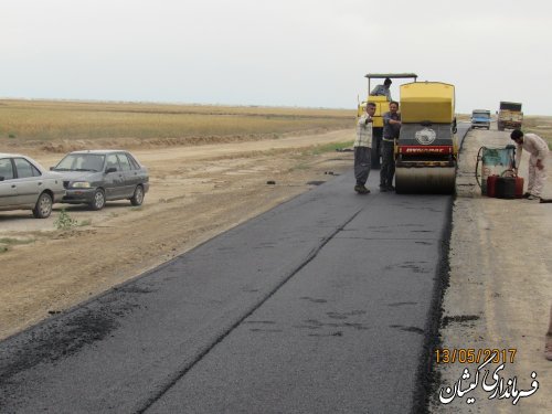آغاز عملیات اجرایی مرحله پایانی آسفالت سیمین شهر به آلتین تخماق