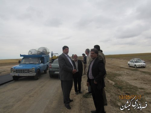 آغاز عملیات اجرایی مرحله پایانی آسفالت سیمین شهر به آلتین تخماق