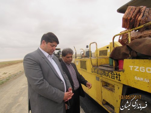 آغاز عملیات اجرایی مرحله پایانی آسفالت سیمین شهر به آلتین تخماق