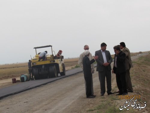 آغاز عملیات اجرایی مرحله پایانی آسفالت سیمین شهر به آلتین تخماق