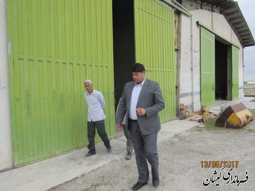 بازدید فرماندار گمیشان از آماده سازی مراکز خرید محصولات کشاورزی