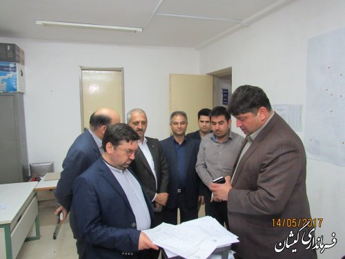 بازدید دبیر ستاد انتخابات استان از دبیرخانه ستاد انتخابات شهرستان