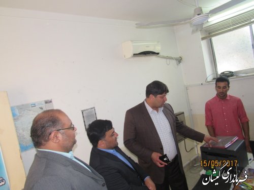 دیدار دبیر و عضو هیأت بازرسی انتخابات استان با فرماندار گمیشان