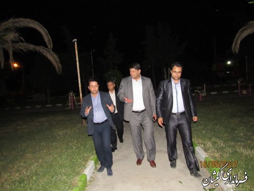 بازدید فرماندار از پارک صطلق خان گمیش تپه