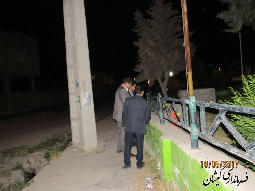 بازدید فرماندار از پارک صطلق خان گمیش تپه