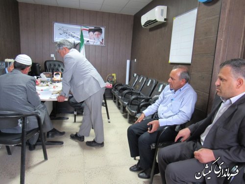 آماده سازی صندوق شعبات اخذ رای بخش گلدشت