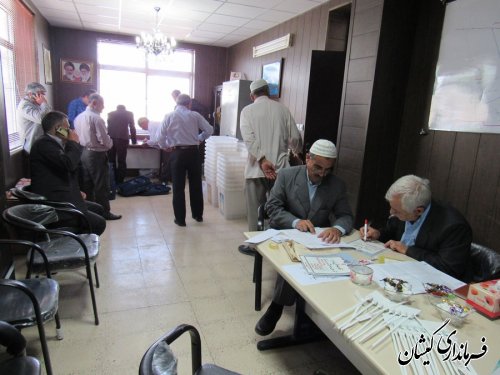 آماده سازی صندوق شعبات اخذ رای بخش گلدشت