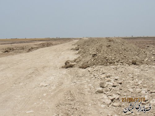 بازدید فرماندار گمیشان از عملیات احداث و زیرسازی جاده سواحل چارقلی و توماجلر چارقلی
