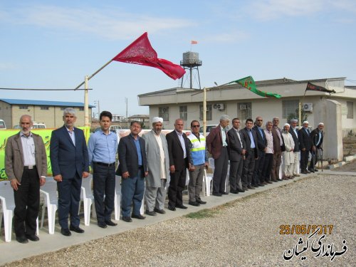 مراسم صبحگاه مشترک نیروهای مسلح شهرستان گمیشان برگزار شد