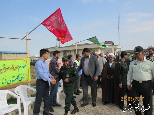 مراسم صبحگاه مشترک نیروهای مسلح شهرستان گمیشان برگزار شد
