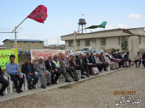 مراسم صبحگاه مشترک نیروهای مسلح شهرستان گمیشان برگزار شد