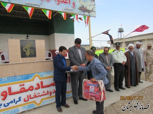مراسم صبحگاه مشترک نیروهای مسلح شهرستان گمیشان برگزار شد