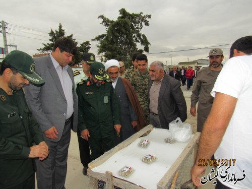 مراسم صبحگاه مشترک نیروهای مسلح شهرستان گمیشان برگزار شد
