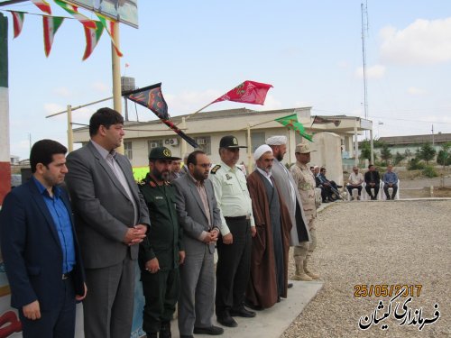 مراسم صبحگاه مشترک نیروهای مسلح شهرستان گمیشان برگزار شد