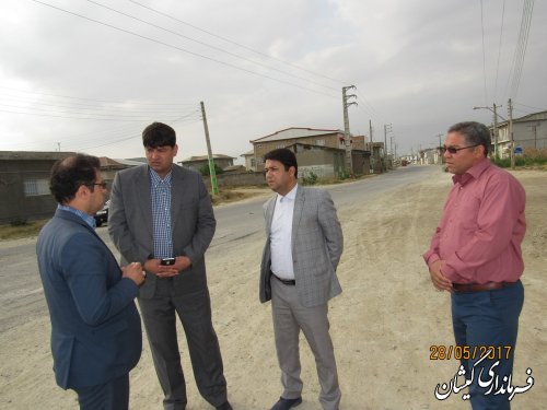 ساماندهی و جابجایی تیربرق های ضلع شمالی شهر گمیش تپه