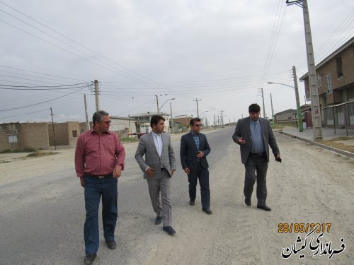 ساماندهی و جابجایی تیربرق های ضلع شمالی شهر گمیش تپه