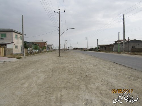ساماندهی و جابجایی تیربرق های ضلع شمالی شهر گمیش تپه