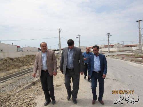بازدید فرماندار از عملیات احداث کانال هدایت آب های سطحی مسکن مهر گمیش تپه