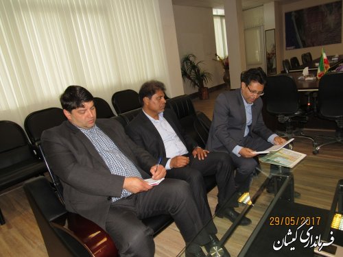 دیدار مدیر کل راه و شهرسازی استان با فرماندار گمیشان