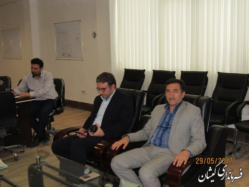 دیدار مدیر کل راه و شهرسازی استان با فرماندار گمیشان