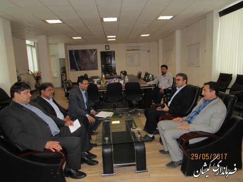 دیدار مدیر کل راه و شهرسازی استان با فرماندار گمیشان