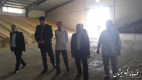 بازدید فرماندار گمیشان از مرکز خرید تضمینی جو شرکت تعاونی مختومقلی سیمین شهر