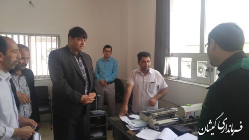 بازدید فرماندار گمیشان از مراکز خرید تضمینی گندم