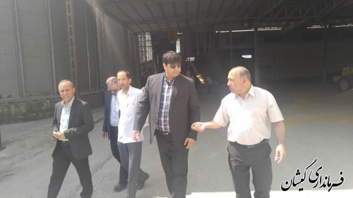 بازدید فرماندار گمیشان از مراکز خرید تضمینی گندم