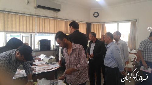بازدید فرماندار گمیشان از مراکز خرید تضمینی گندم