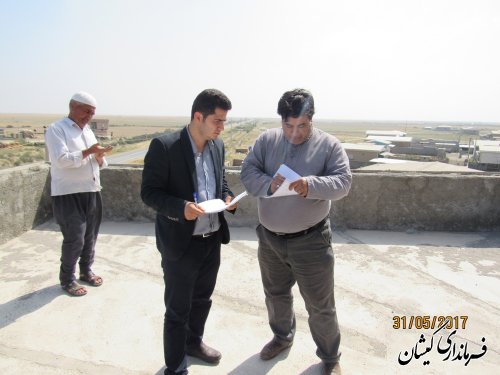 بازدید فرماندار گمیشان از پروژه های عمرانی سطح شهرستان