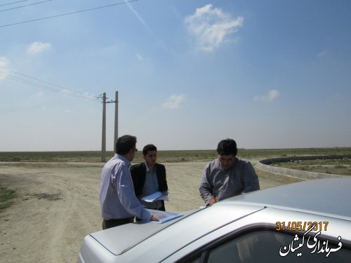 بازدید فرماندار گمیشان از پروژه های عمرانی سطح شهرستان