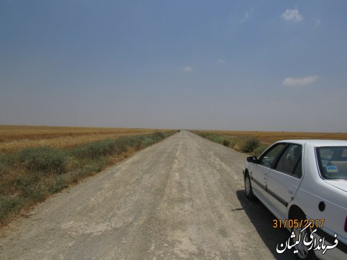بازدید فرماندار گمیشان از پروژه های عمرانی سطح شهرستان