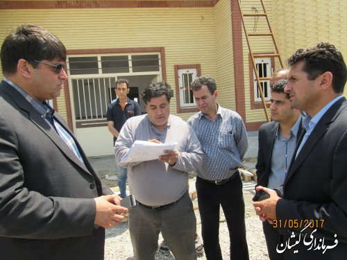 بازدید فرماندار گمیشان از پروژه های عمرانی سطح شهرستان