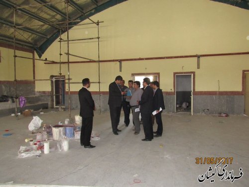 بازدید فرماندار گمیشان از پروژه های عمرانی سطح شهرستان