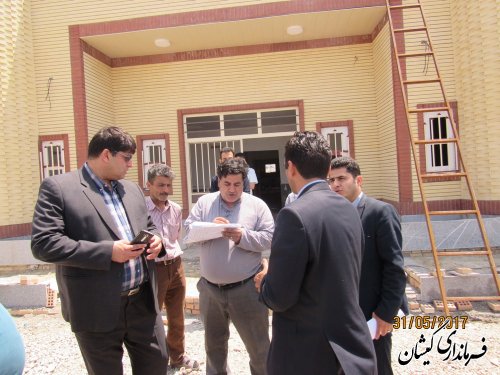 بازدید فرماندار گمیشان از پروژه های عمرانی سطح شهرستان