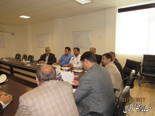 جلسه شورای ترافیک شهرستان گمیشان برگزار شد
